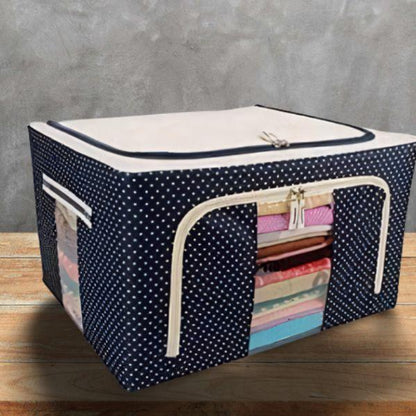 Saree Cover Storage Bag, Non Woven Water Resistant Wardrobe Organizer Saree Cover Set (Pack of 1)