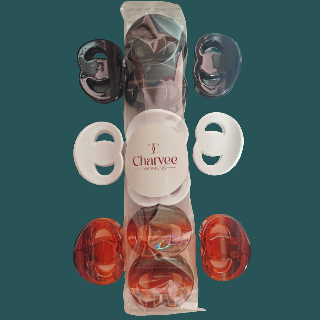 Oval Matte Claw Clip Set