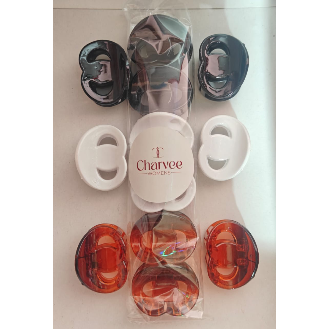 Oval Matte Claw Clip Set