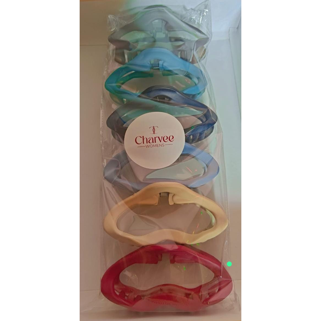 Pastel Oval Claw Clip Set